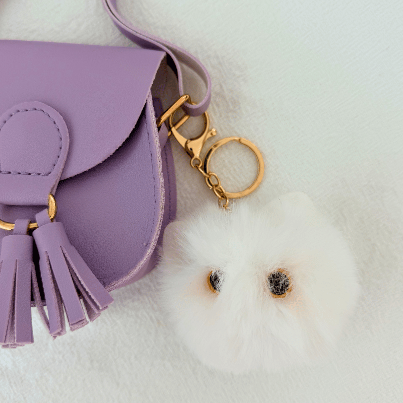 KittyPom™ plush keyring