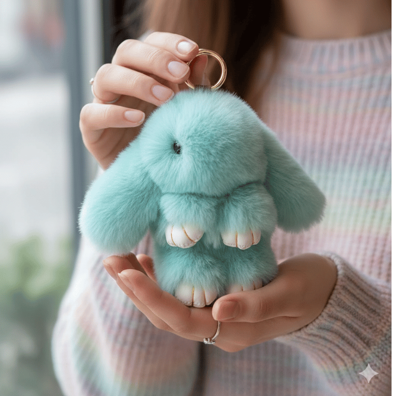 Boppi™ plush bunny keyring