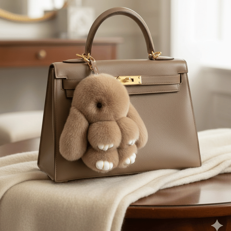 Boppi™ plush bunny keyring