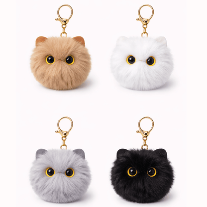 KittyPom™ plush keyring