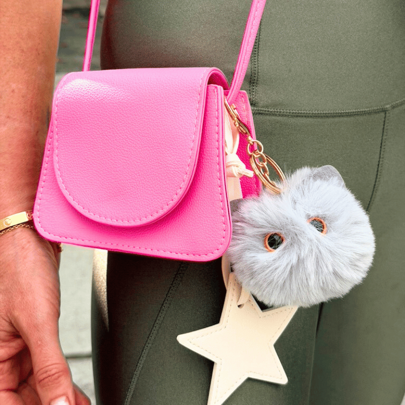 KittyPom™ plush keyring
