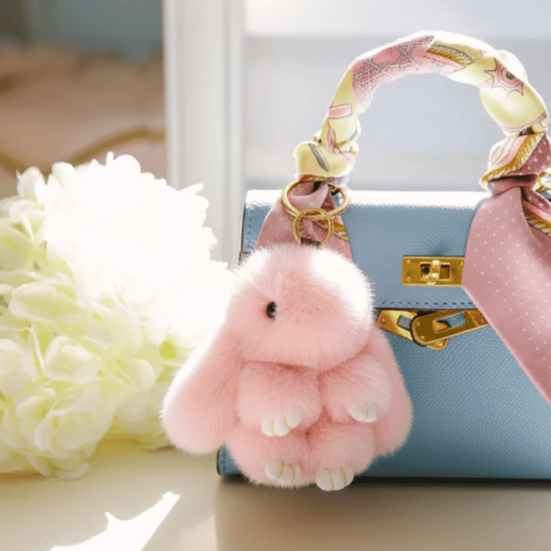 Boppi™ plush bunny keyring